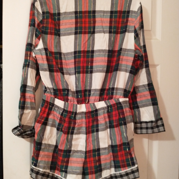 Victoria Secret Plaid Romper SP - Picture 5 of 8